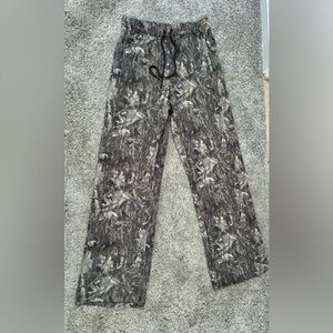SWS Athletics camo sweatpants-Woodland Camo Relaxed Joggers-XS